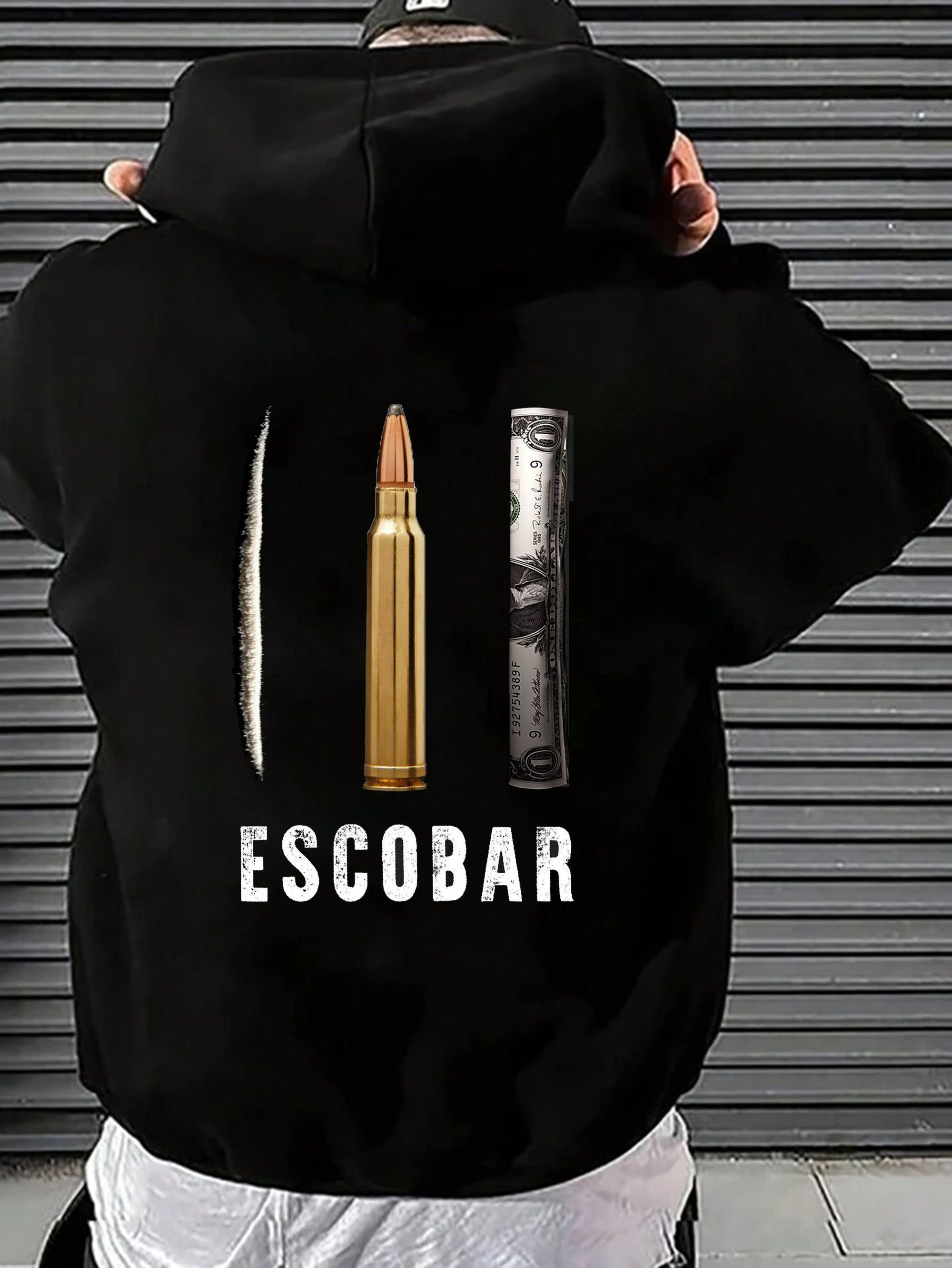 RMK Hoodie Herren Kapuzenpullover Hoodie Pullover Pablo Mexico Gangster Escobar mit Kapuze