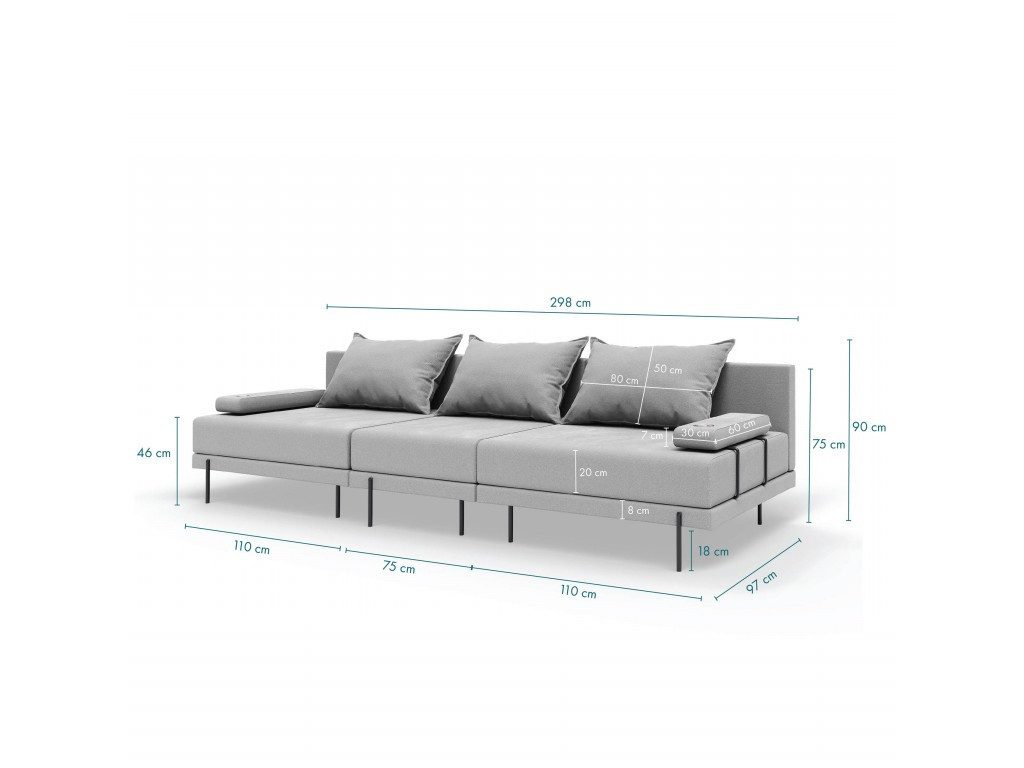 TRADA Gartenlounge-Set Gartensofa beständig gegen Sonnenlicht & Wasser - Gr günstig online kaufen