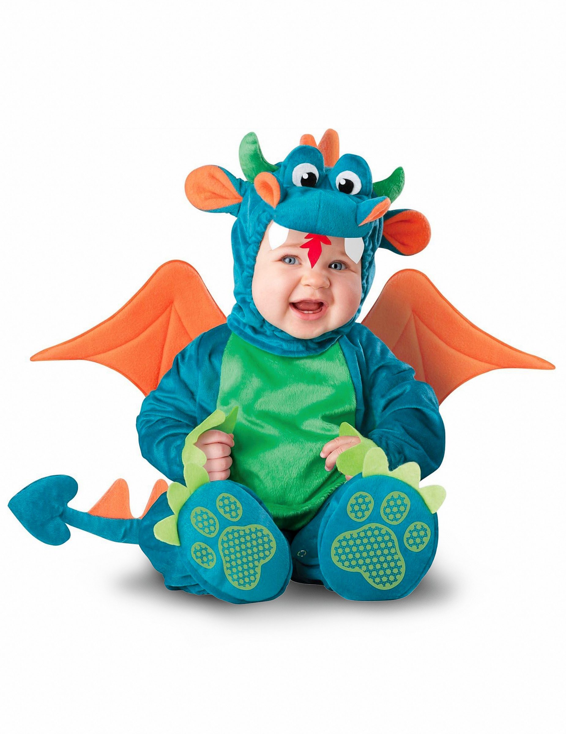 JADEO Kostüm Niedlicher Drache Babykostüm blau-grün