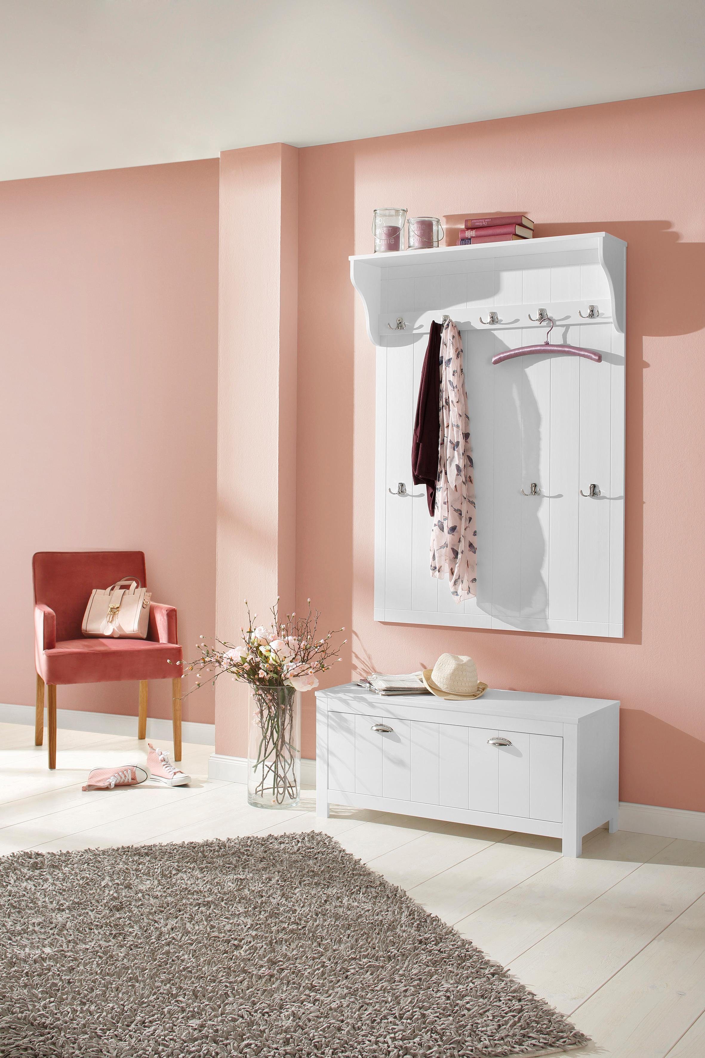 Home affaire Kompaktgarderobe »Mille« aus massiver Kiefer, 100 cm breit - Home affaire