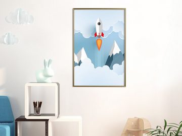 Artgeist Poster Rocket in the Clouds