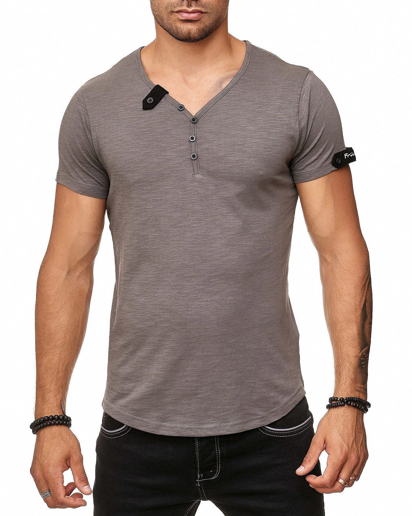 Früchtl T-Shirt mit modischer Knopfleiste günstig online kaufen