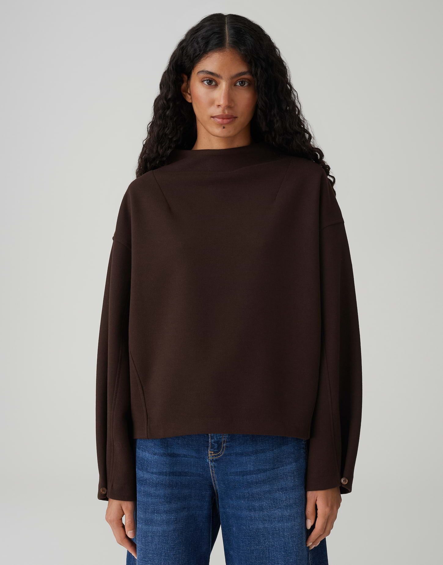 OPUS Sweatshirt GARIANE mit variablen Ärmeldesign Weite Passform, schmal zu günstig online kaufen