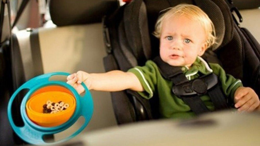 Kinderschüssel rotierende Gyro, MAVURA GyroBowl Schale Schüssel 360° Teller Kinder Kinderschale Baby auslaufsicher Babyschüssel MKIDS Snackschüssel