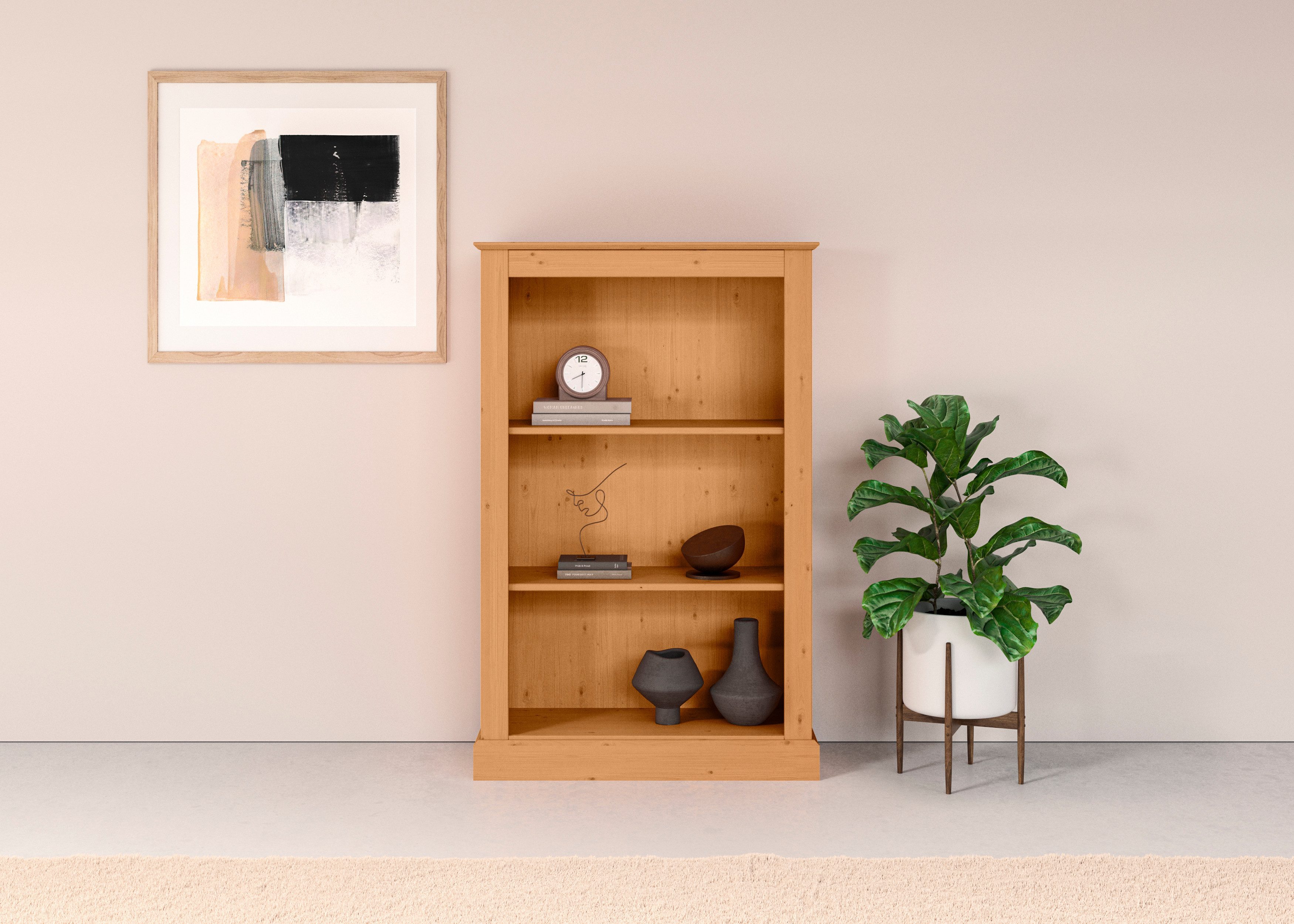 Home affaire Bücherregal Liotta, Mit Sockel günstig online kaufen