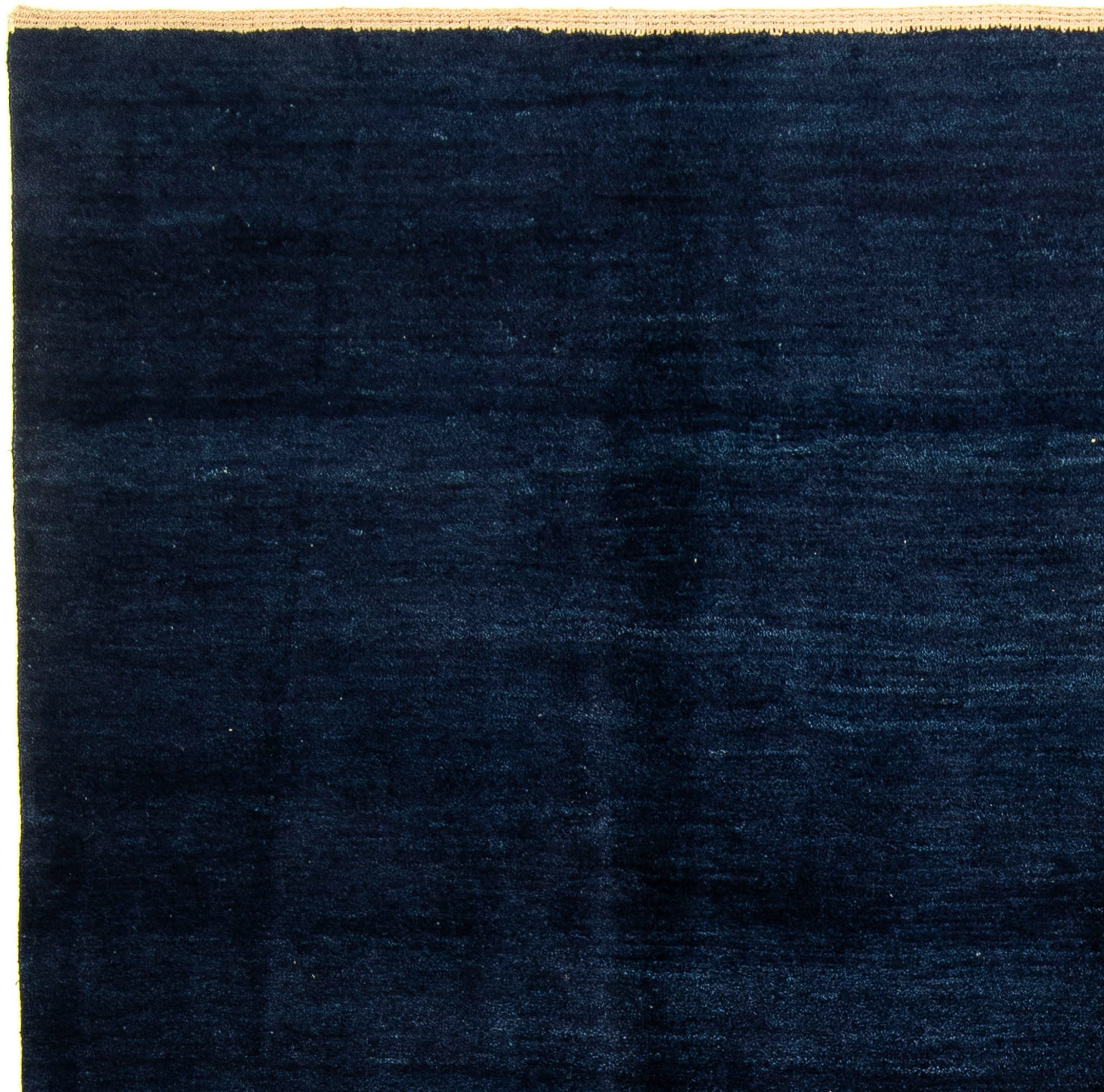 Wollteppich Gabbeh - 283 18 Höhe: Einzelstück x Handgeknüpft, morgenland, - - cm dunkelblau, mm, Zertifikat mit rechteckig, Perser Wohnzimmer, 250