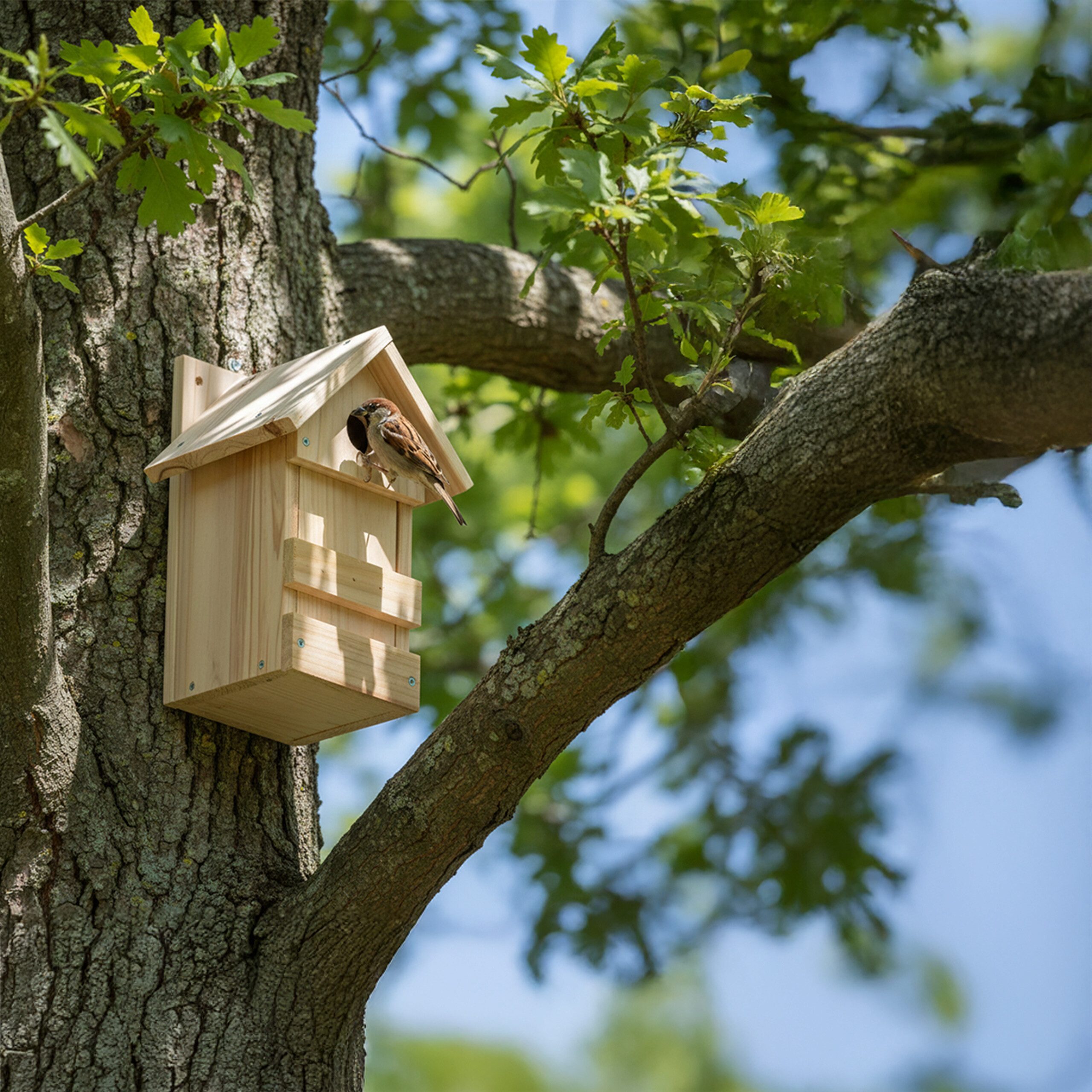 relaxdays Nistkasten DIY Nistkasten im 2er Set