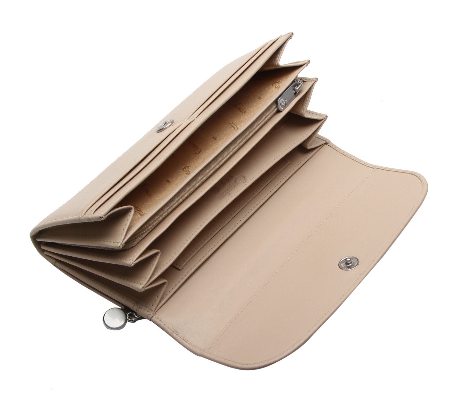 Esquire Geldbörse Ladies Long Wallet, aus echtem Leder mit RFID-Blocker Schutz