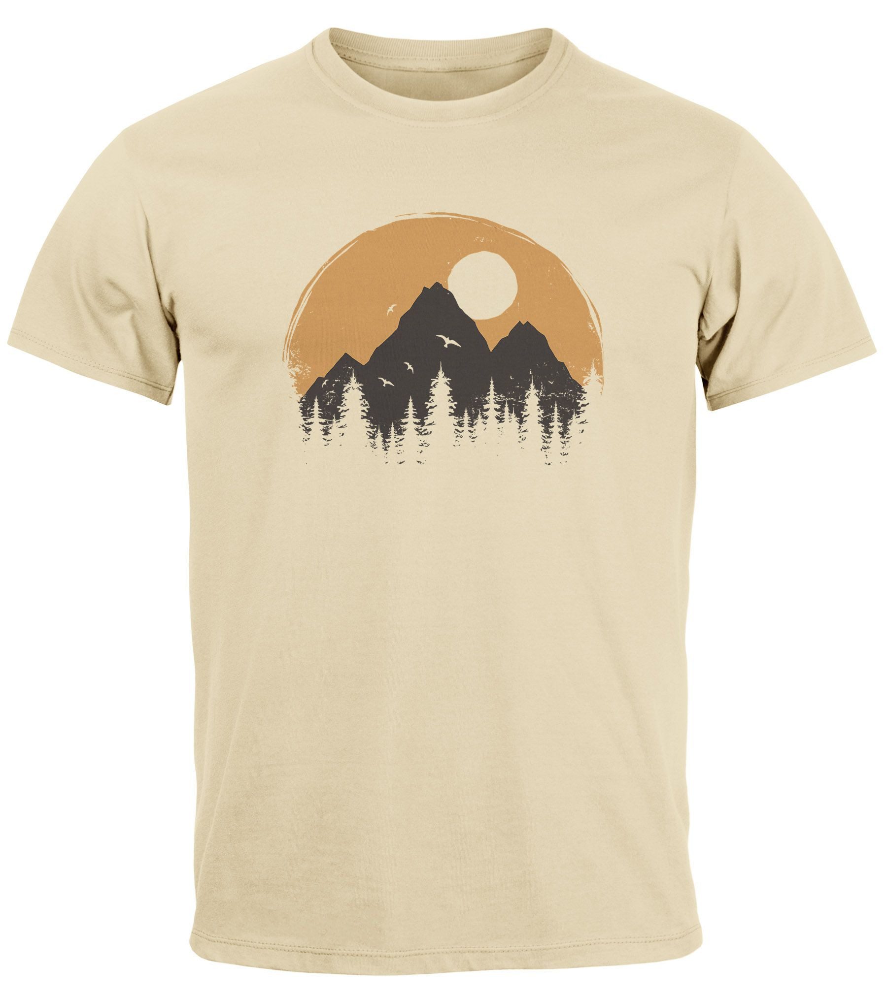 Neverless Print-Shirt Herren T-Shirt Outdoor Print günstig online kaufen