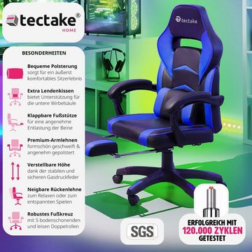 tectake Gaming-Stuhl Comodo (1er Set, 1 St), Fußstütze
