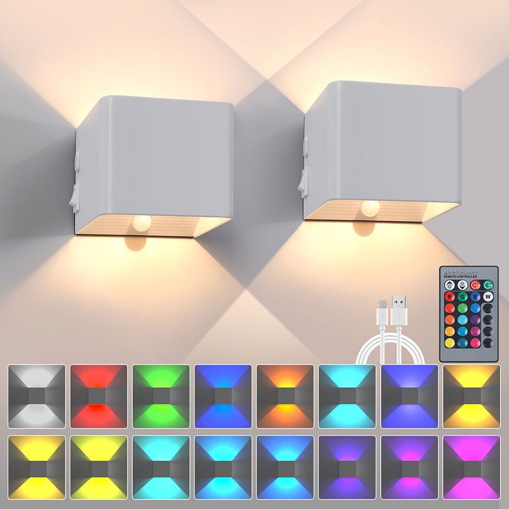 Sunicol Wandleuchte Akku LED Wandleuchte mit günstig online kaufen