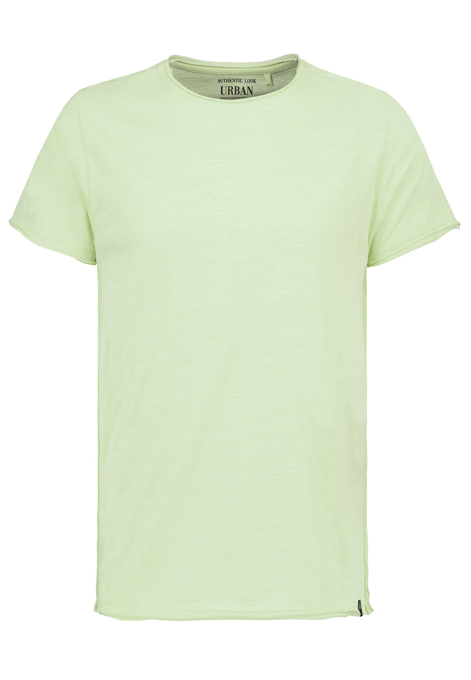 Urban Surface T-Shirt Offene Kanten Design Atmungsaktiv Weich mit Rundhals günstig online kaufen