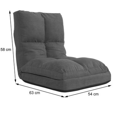 MCW Sessel MCW-N45, Schlaffunktion, 4-fach verstellbare Rückenlehne, Einfach zusammenfaltbar