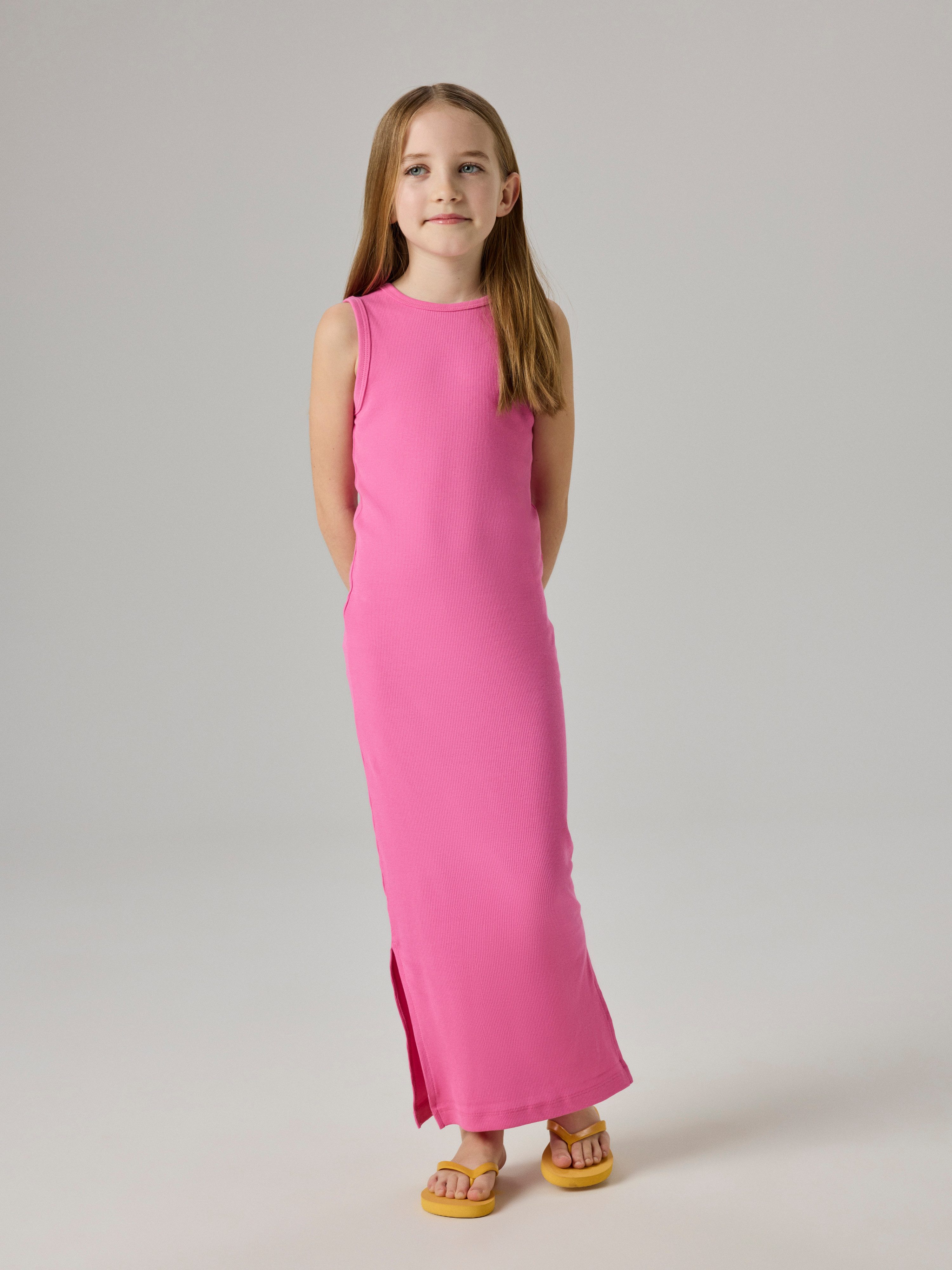 Name It Jerseykleid NKFNAKAL SL SLIM MAXI DRESS NOOS Baumwollmischung, Jersey, mit Stretch