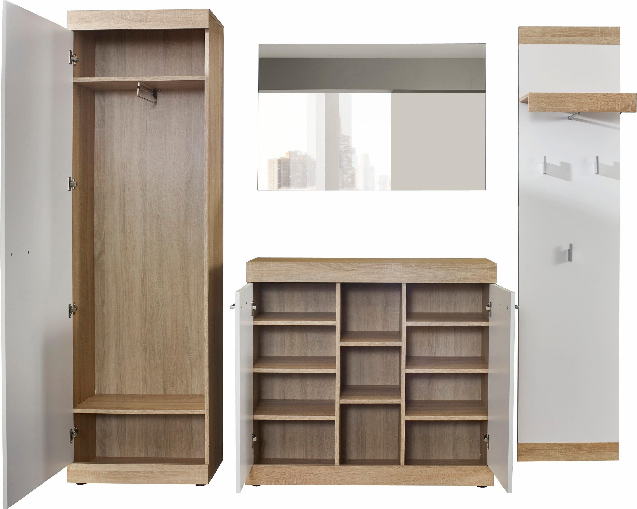 TRENDTEAM Garderoben-Set LUCY - mit ordentlich Stauraum