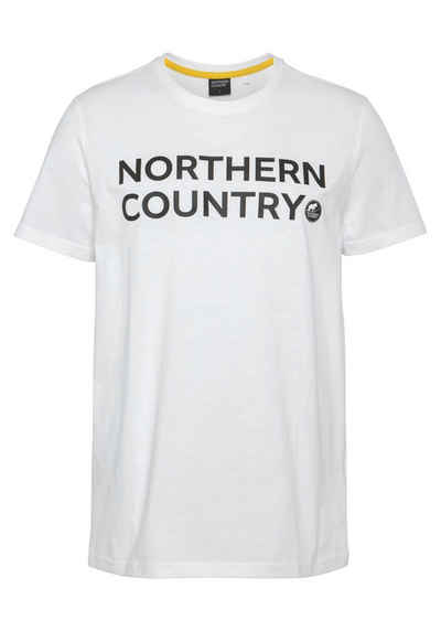 Northern Country T-Shirt (Set, 2-tlg) schwarz und weiß im 2er Set, aus weicher nachhaltiger Baumwolle