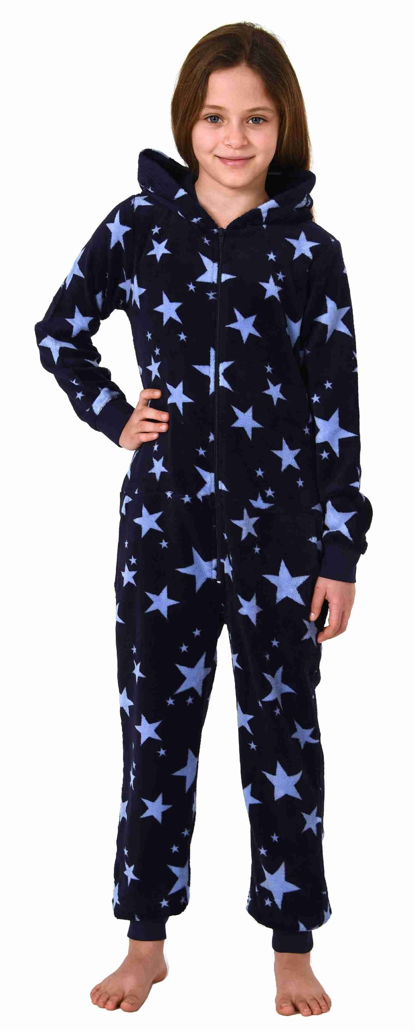 Normann Pyjama Mädchen Jumpsuit Overall Schlafanzug Pyjama langarm in  Sterne Optik - 202 467 97 961
