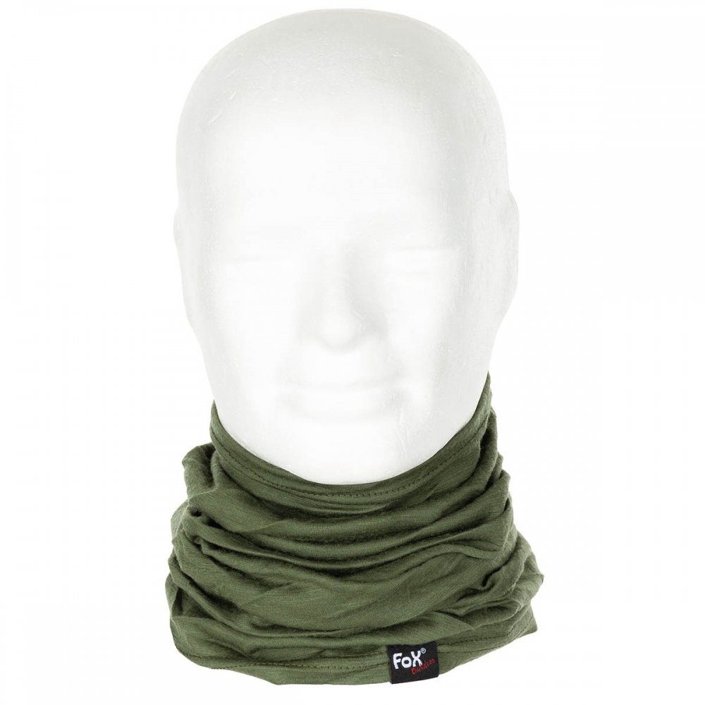 FoxOutdoor Multifunktionstuch Fox Outdoor Rundschal, Merino Lite, oliv günstig online kaufen