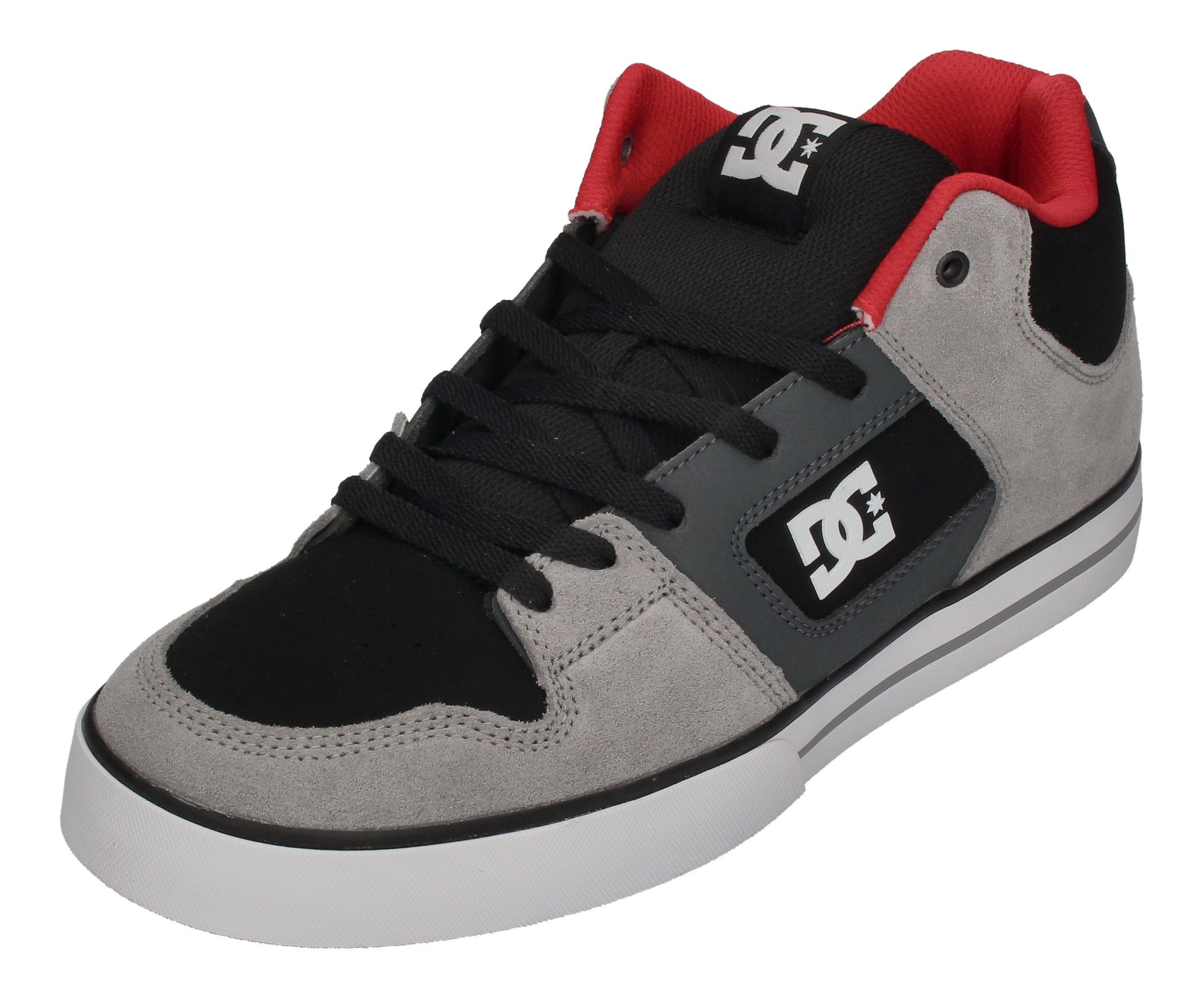 DC Shoes Pure MID ADYS400082-WBI Skateschuh black grey red