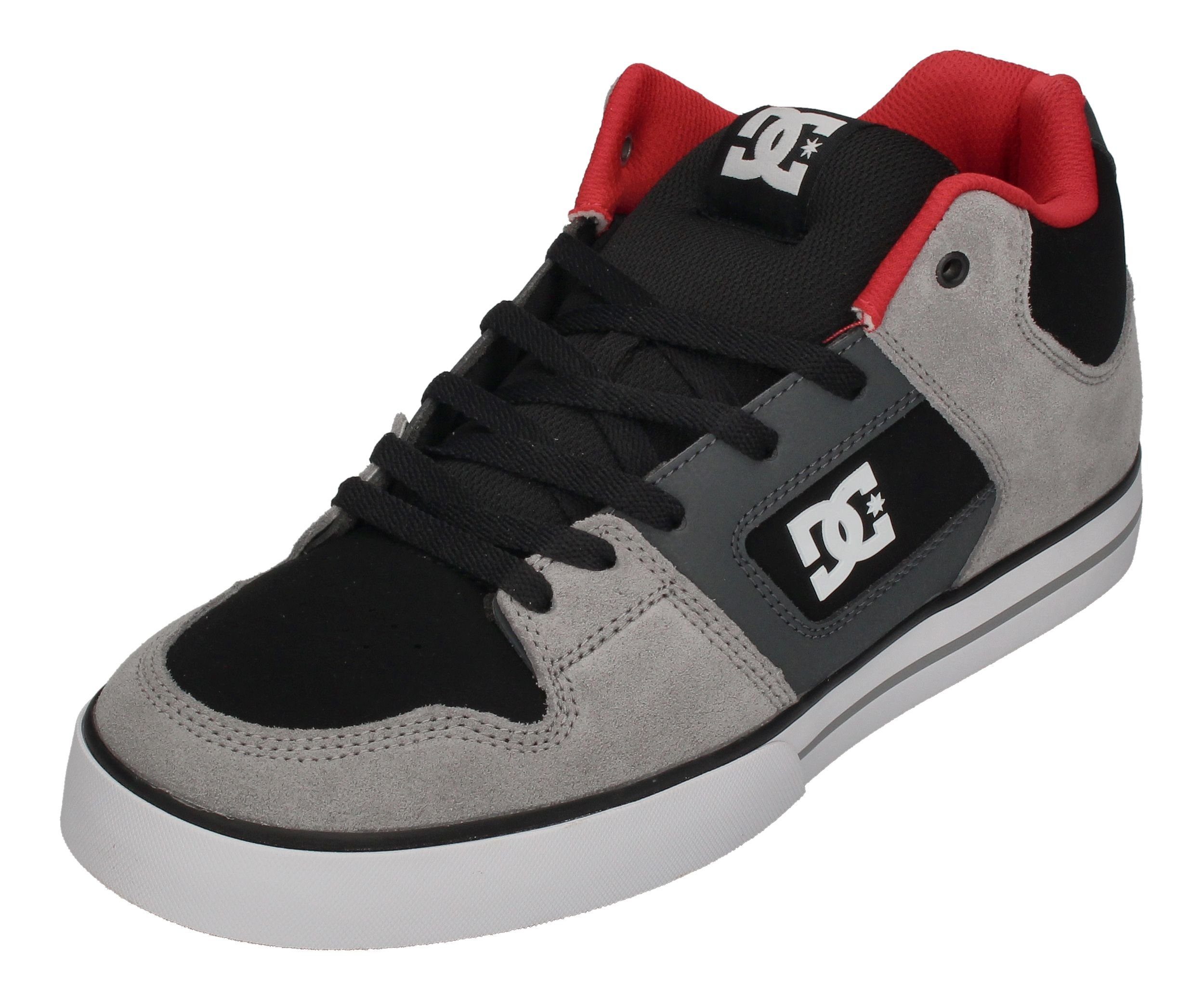 DC Shoes Pure MID ADYS400082-WBI Skateschuh black grey red günstig online kaufen