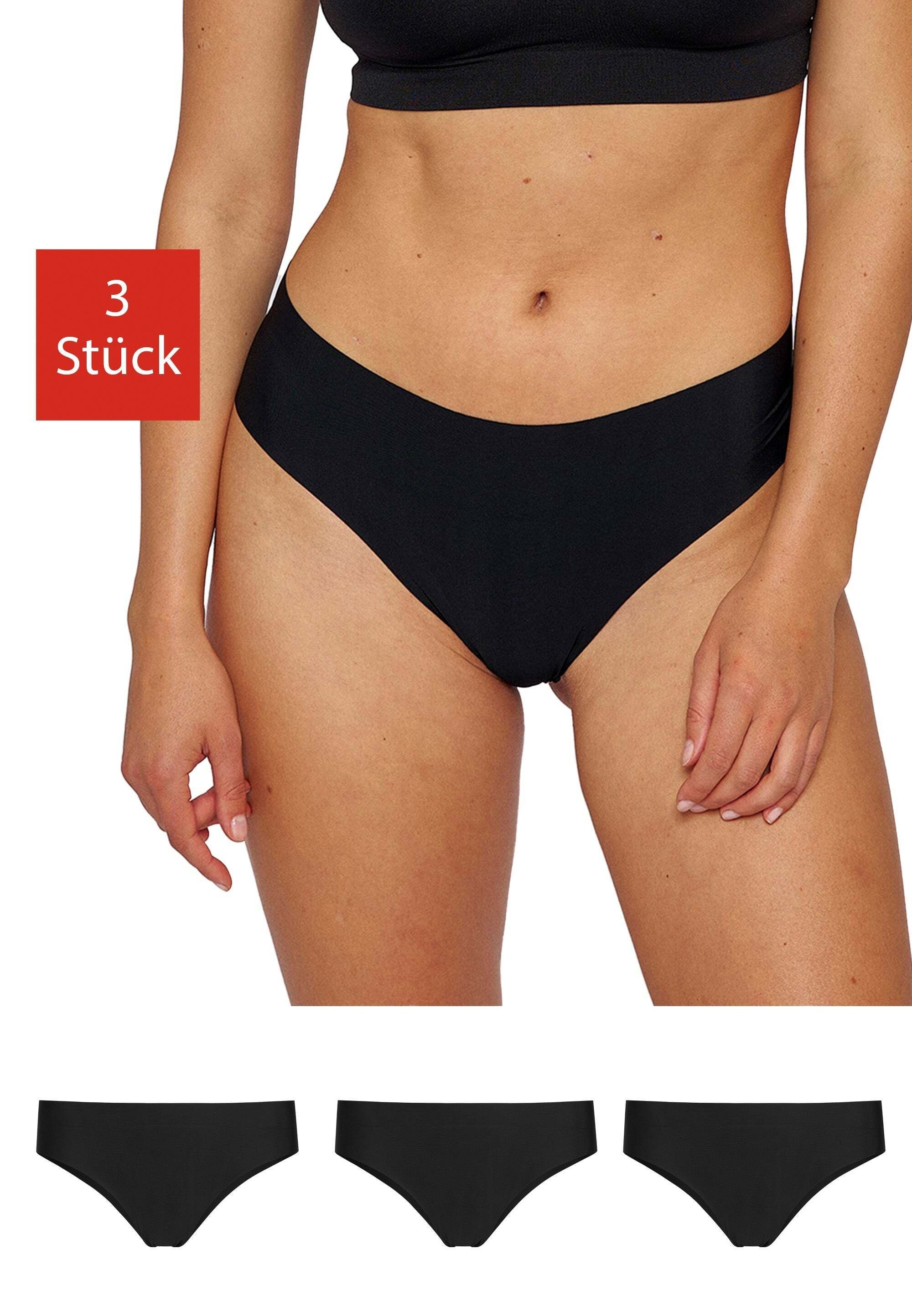 SNOCKS Hipster Panties aus Mikrofaser Damen (3-St) ohne Nähte, unsichtbar u günstig online kaufen