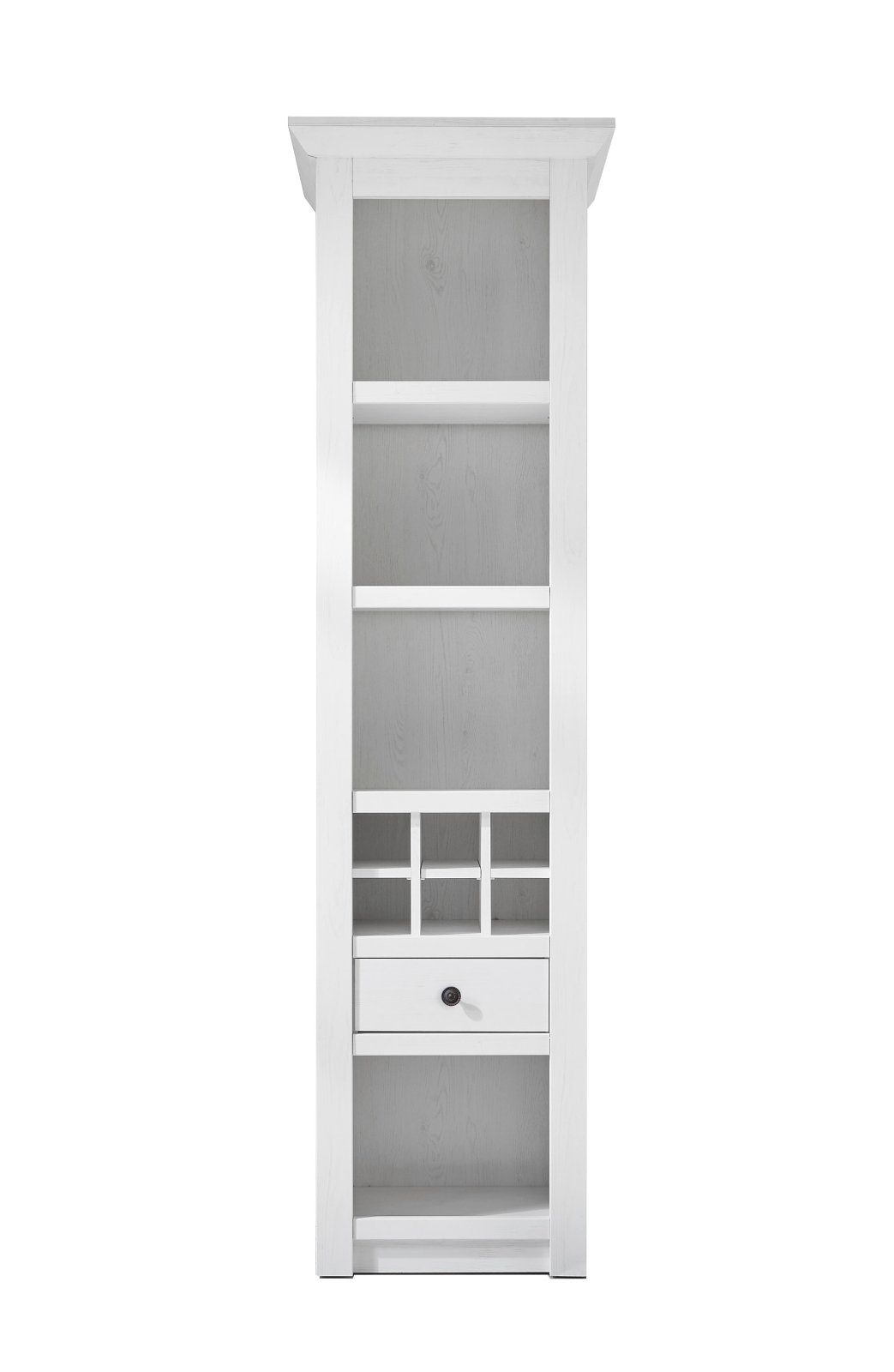 Pinie, Empinio24 4-TEILIGE Beleuchtung Wohnwand (Spar-Set, Wohnwand mit WALES, Nr. weiß 2), 293 cm,