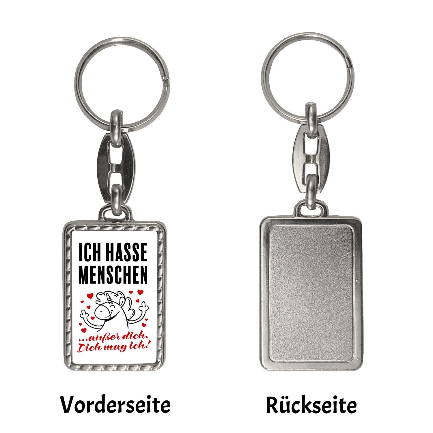 speecheese Schlüsselanhänger Ich hasse Menschen außer günstig online kaufen