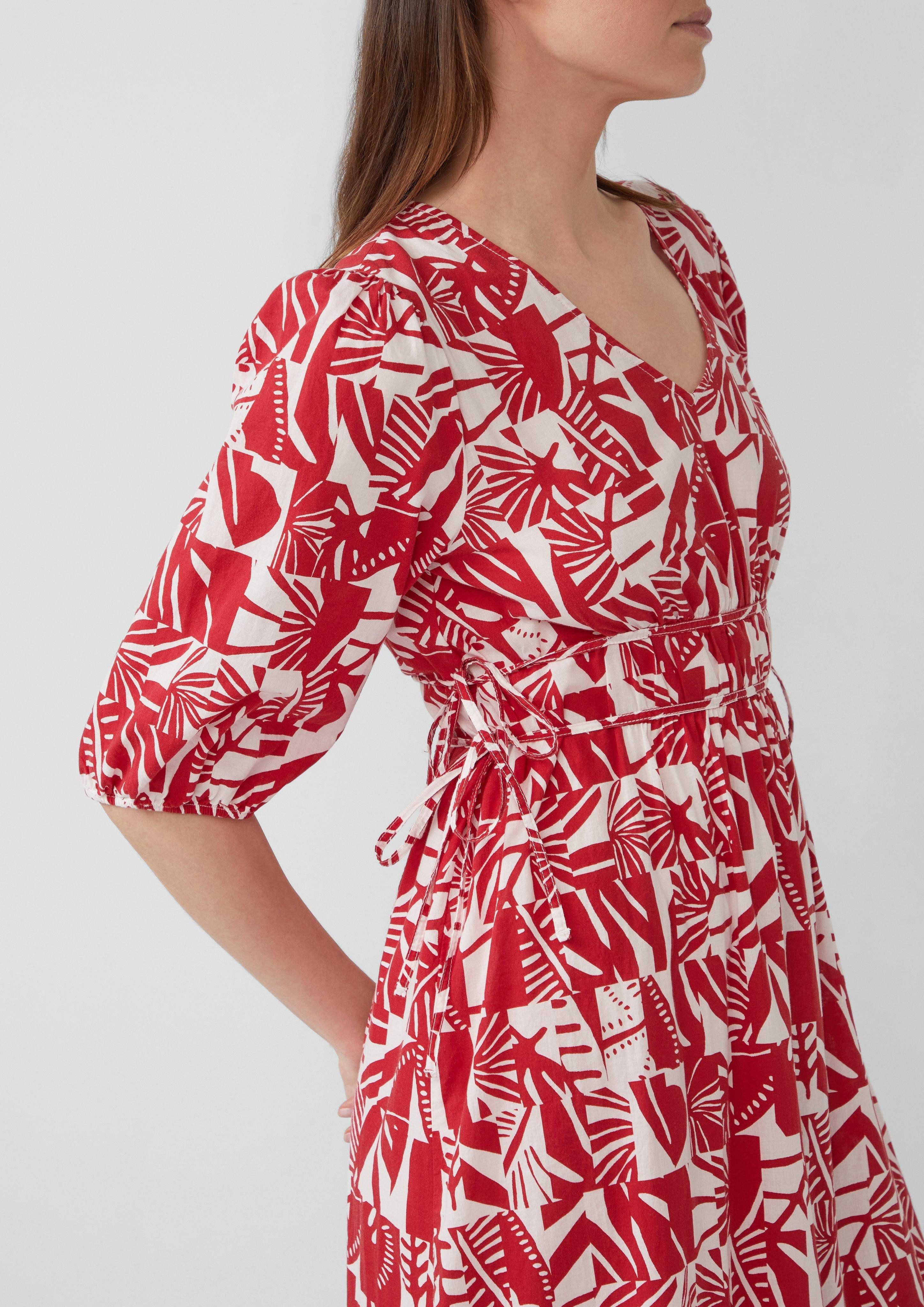 s.Oliver Maxikleid Maxikleid aus Baumwolle mit günstig online kaufen