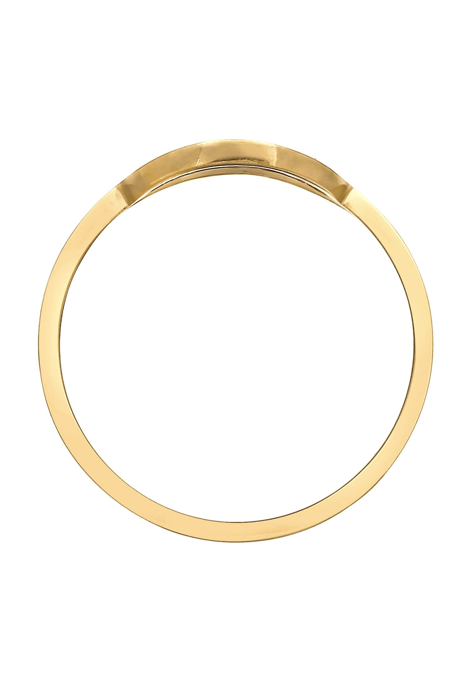 Elli Siegelring Siegelring Basic Trend Oval 925 Silber