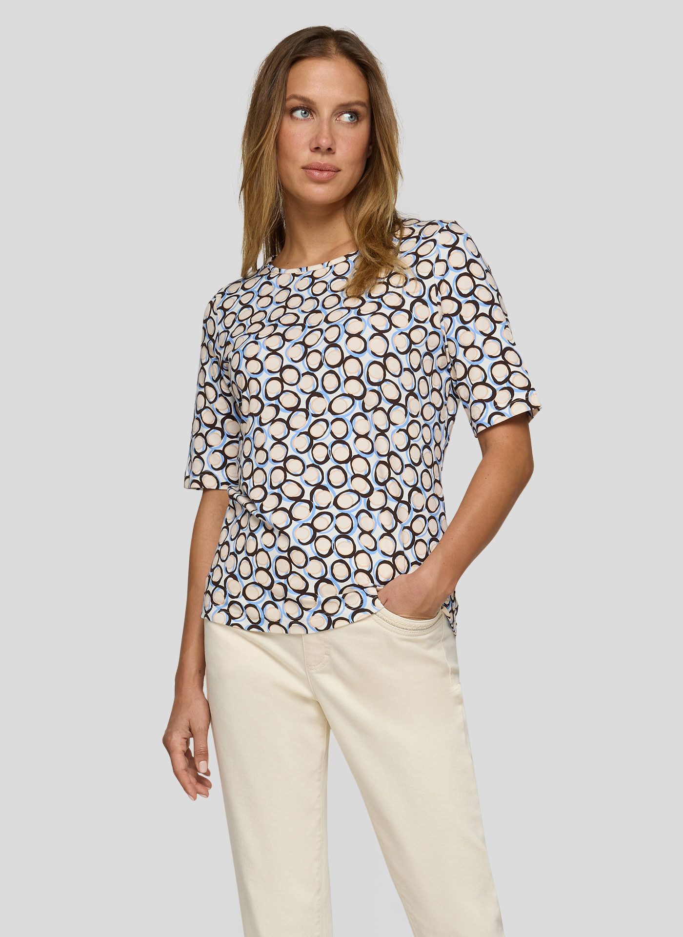 Rabe T-Shirt mit grafischem Print