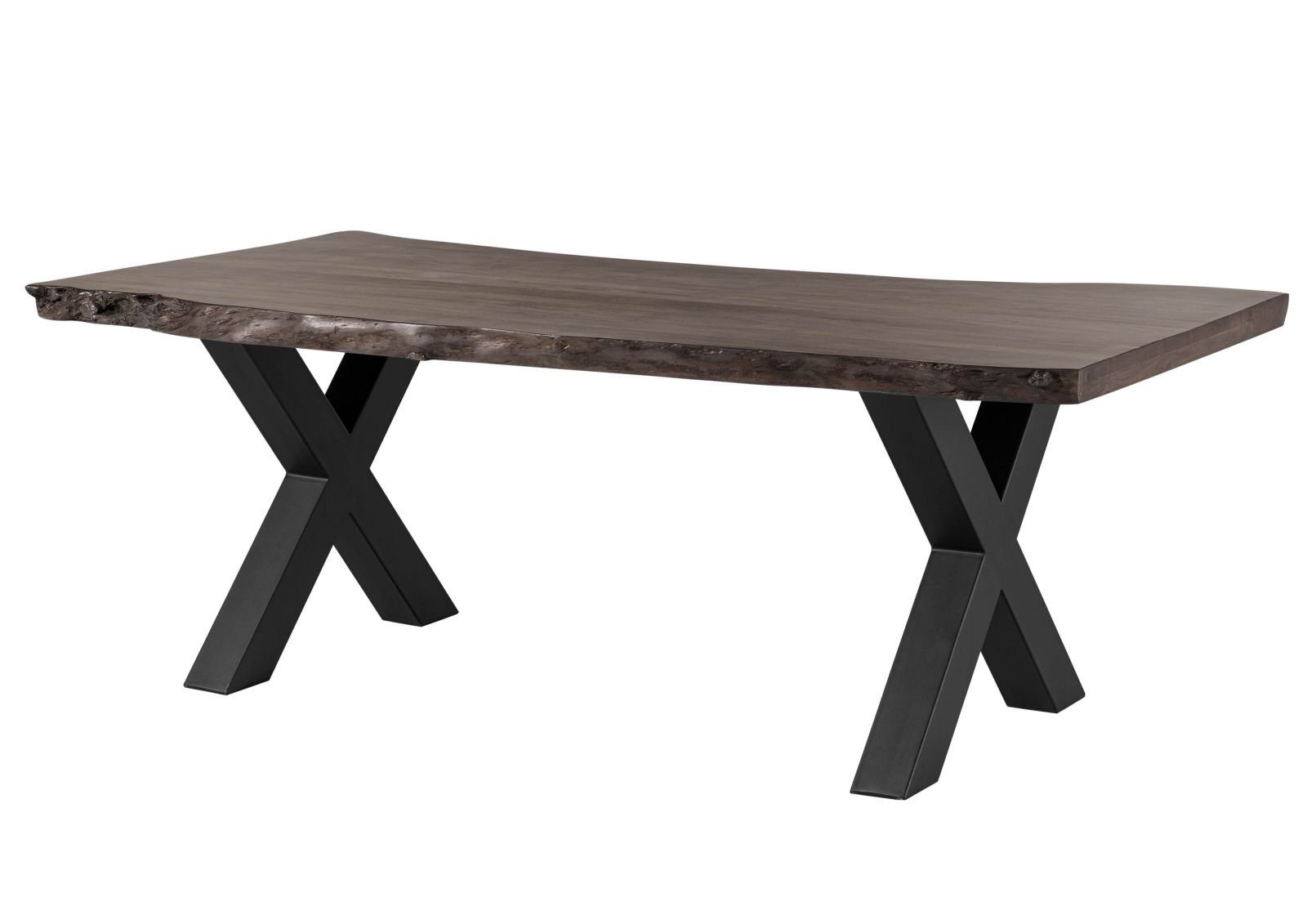 Massivmoebel24 Baumkantentisch FREEFORM (Baumtisch Akazie 200x100x77 günstig online kaufen