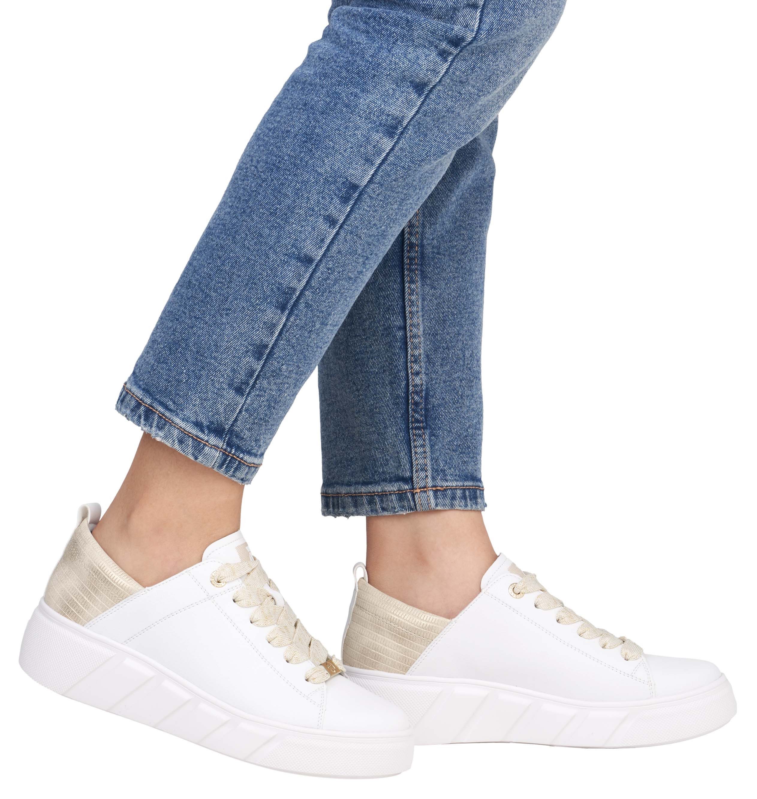 Rieker Sport Plateausneaker, Schnürschuh, Halbschuh, Freizeitsneaker mit Soft-Einlage