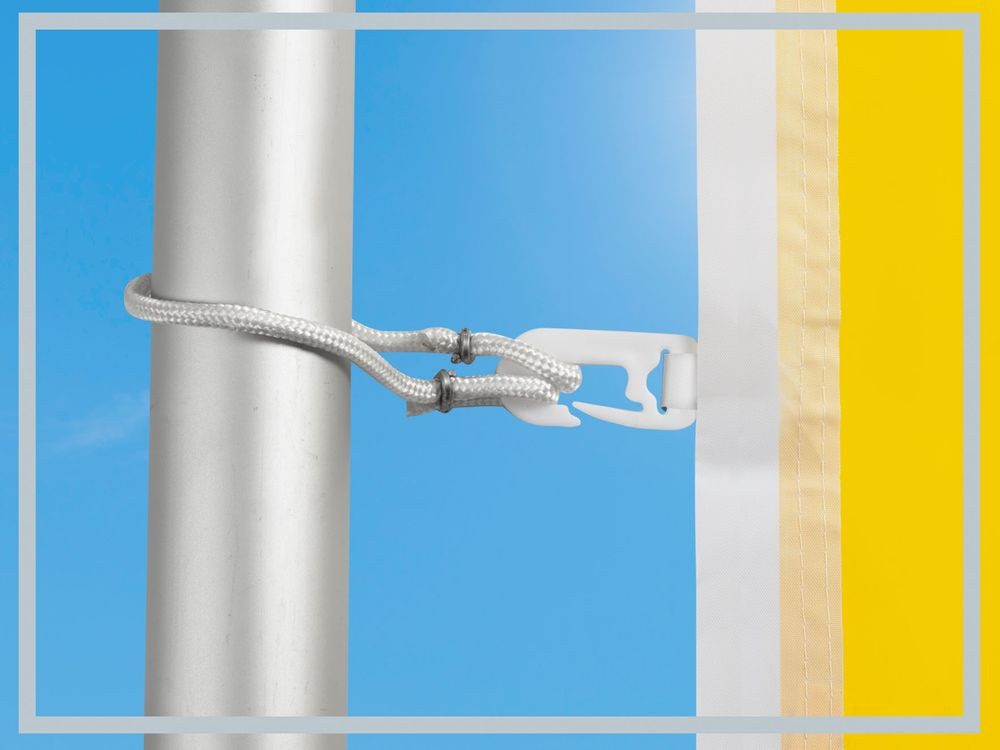 PHENO FLAGS Flagge Premium Fahnenschlingen 2er-Set, 41cm (Perfekte Hissvorichtung für Ihre Fahne, Fahnenmast-Zubehör), Stabil & Langlebig