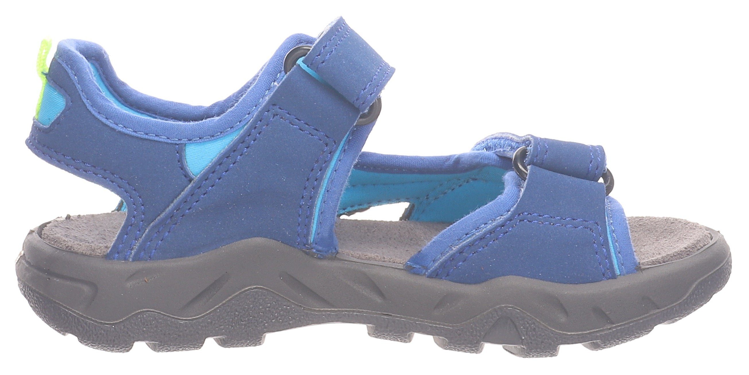Lurchi ONIRO WMS: Mittel Sandale mit farbigen cobaltblau Aktzenten