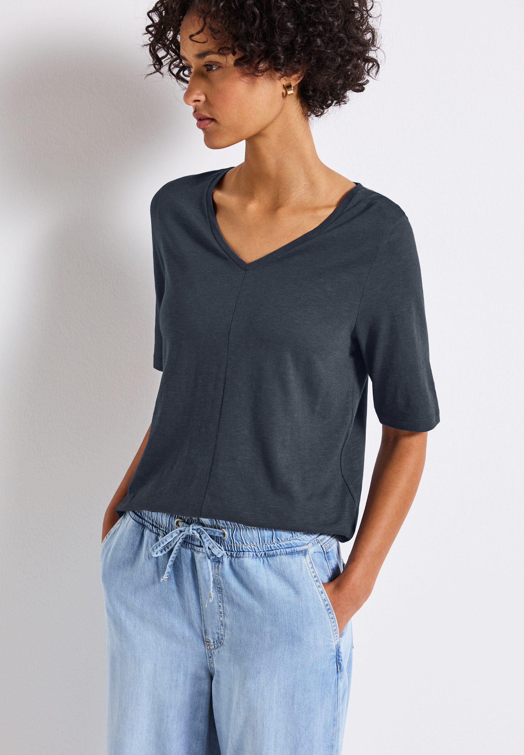 STREET ONE T-Shirt im soften Baumwoll-Mix
