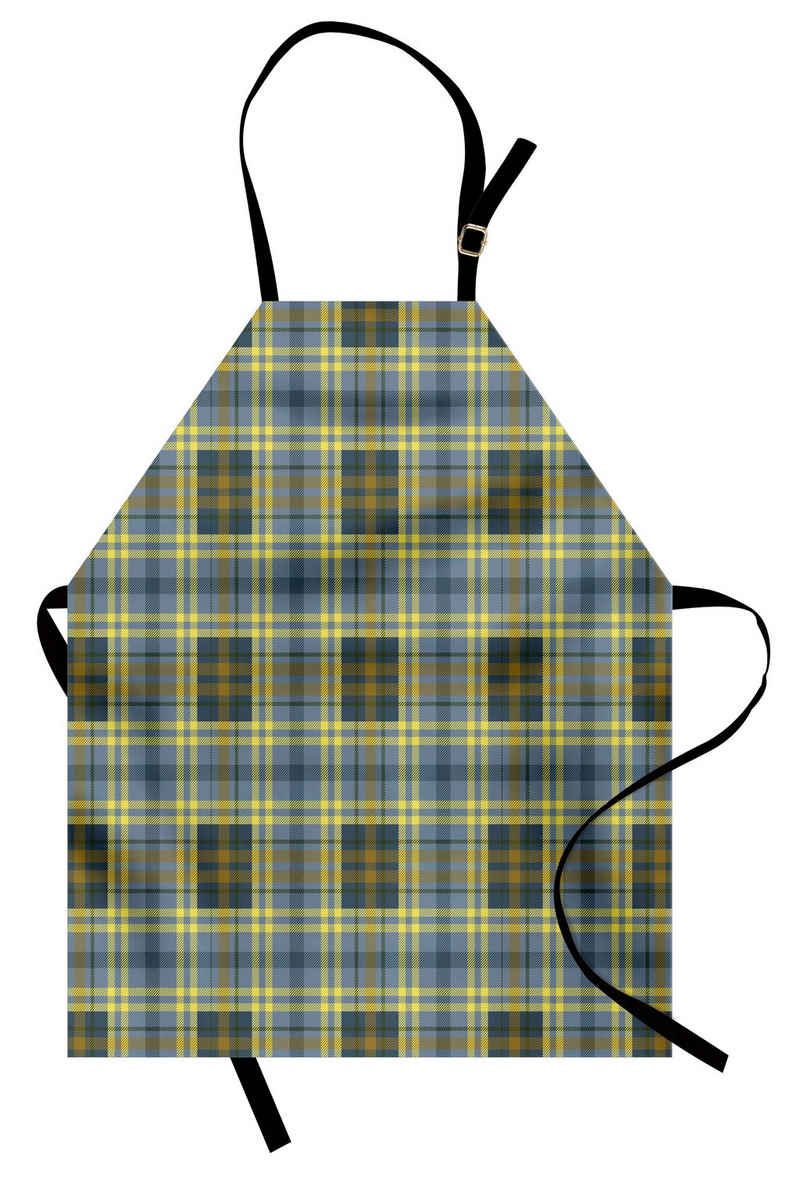 Abakuhaus Kochschürze Höhenverstellbar Klare Farben ohne verblassen, Geometrisch Englisch Folk Textur
