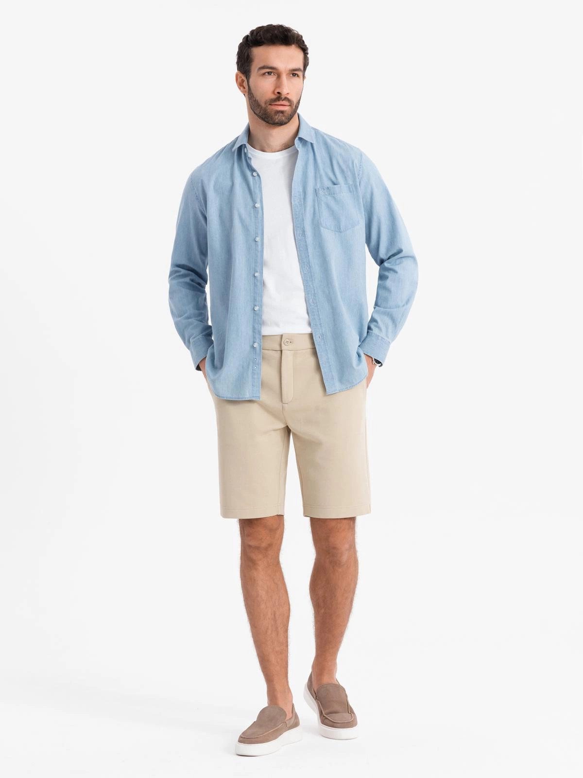 OMBRE Chinoshorts Chinoshorts SLIM FIT aus günstig online kaufen
