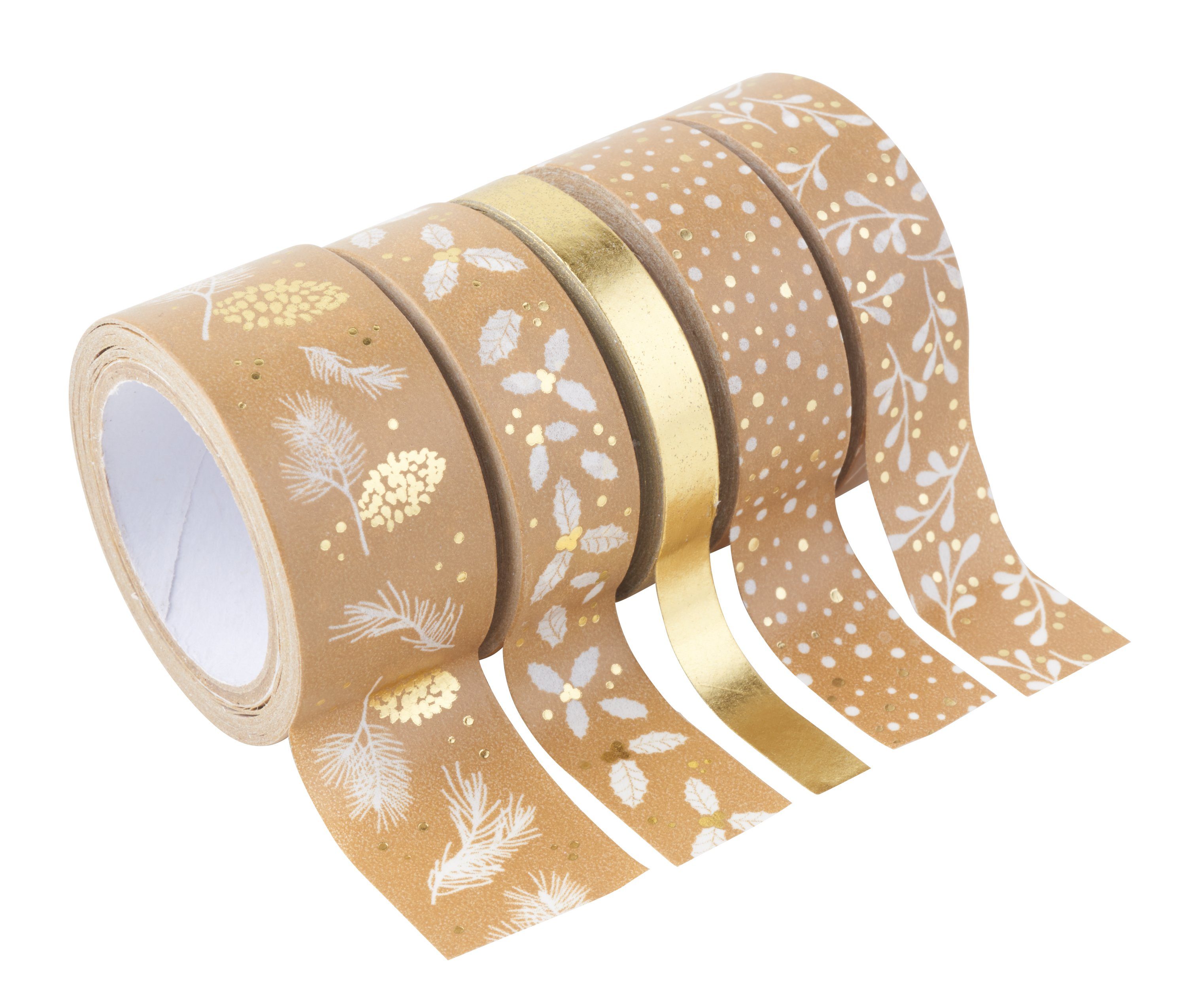 Natur 5er-Set Gold Klebeband Heyda Mix