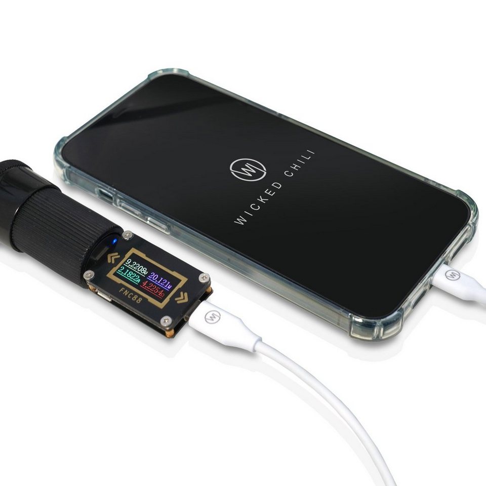 Wicked Chili 30W Dual USB-C PD Autoladegerät für iPhone 14 / 13 Auto-Adapter  Zigarettenanzünder-Stecker zu USB C, USB-C, 2-fach USB-C Auto Ladegerät,  30W PD/QC3.0 KFZ-Schnellladegerät, Univer