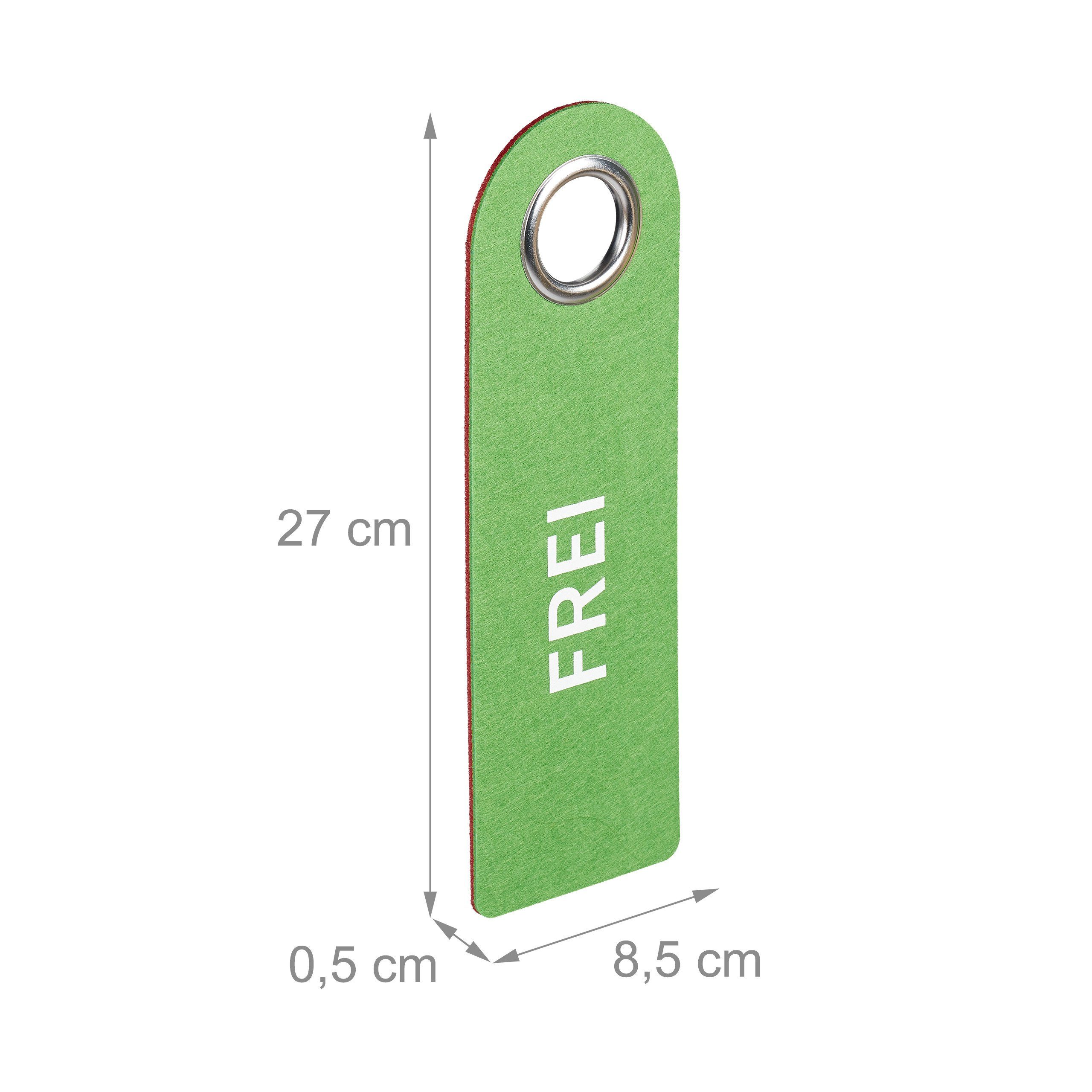 relaxdays Dekohänger Türschild Besetzt Frei 3er Set (3 St) – Bild 4 von 5
