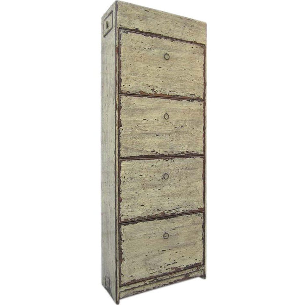 Luxury-Park-Direct Kommode China großer Schuhschrank weiß in shabby chic Optik . Luxury-Park