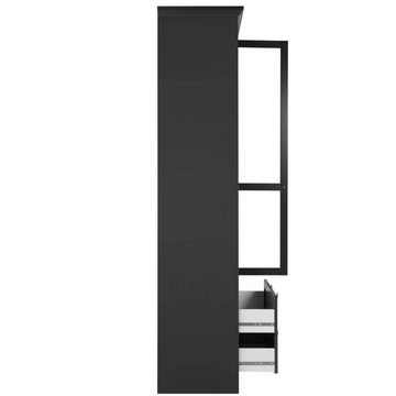 Homestyle4u Kommode Vitrine Highboard Wohnzimmerschrank Holz (kein Set)