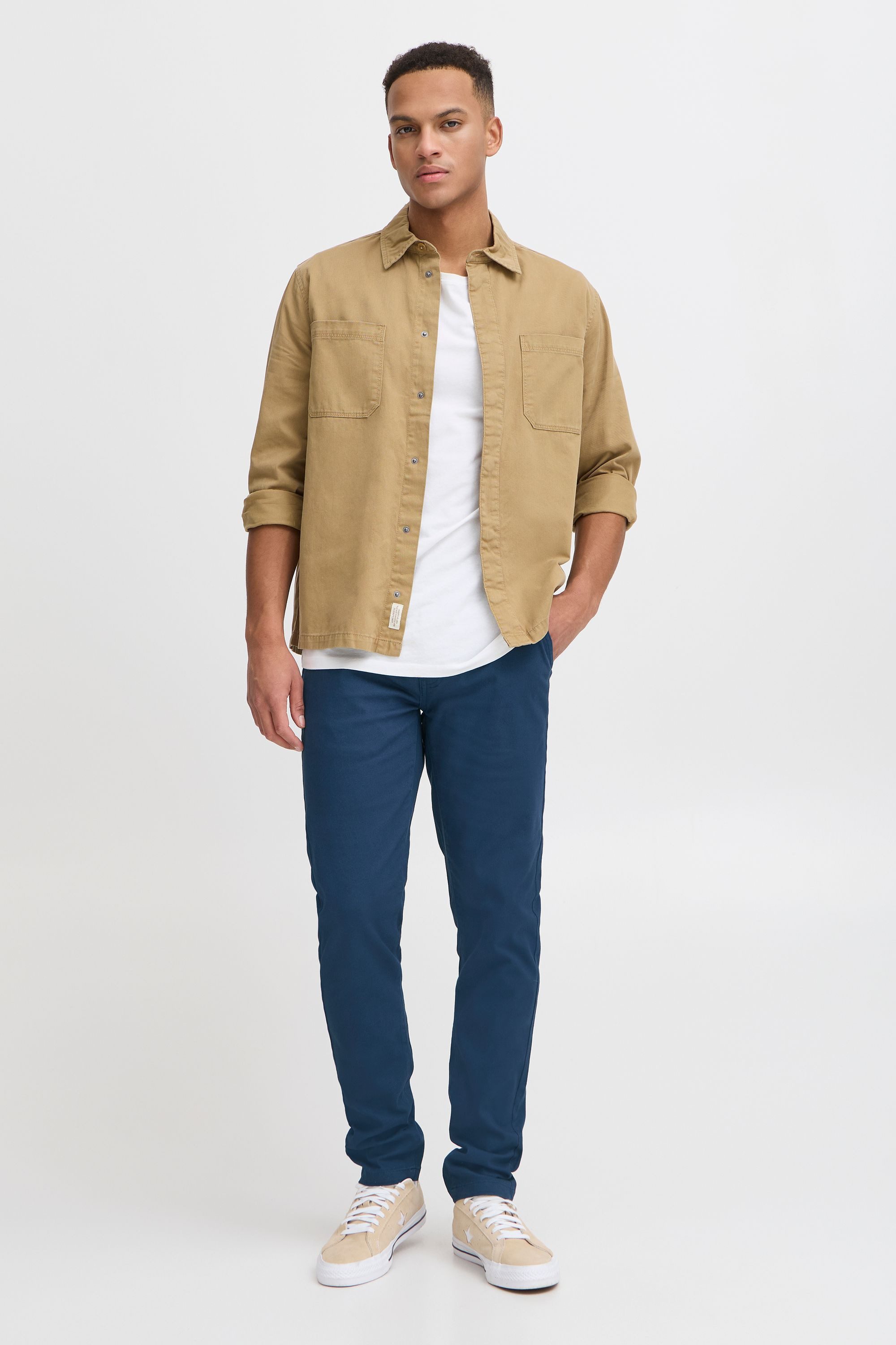 Blend Chinohose BHKarvan Klassiche Stoffhose mit Gürtelschlaufen - Regular Fit