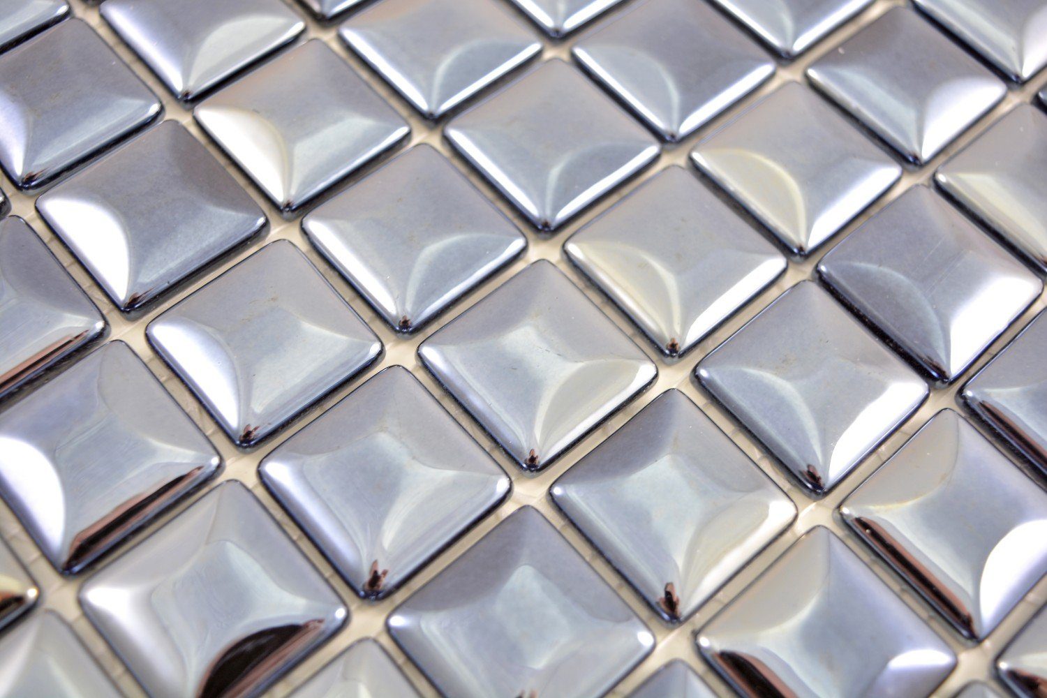 Glasmosaik 10 Mosaikfliesen Mosaikfliesen Recycling schwarz Matten Mosani glänzend /