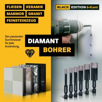 Amboss Werkzeuge Lochsäge Amboss Black Edition Diamant Bohrer 8 mm, Ø 8 mm