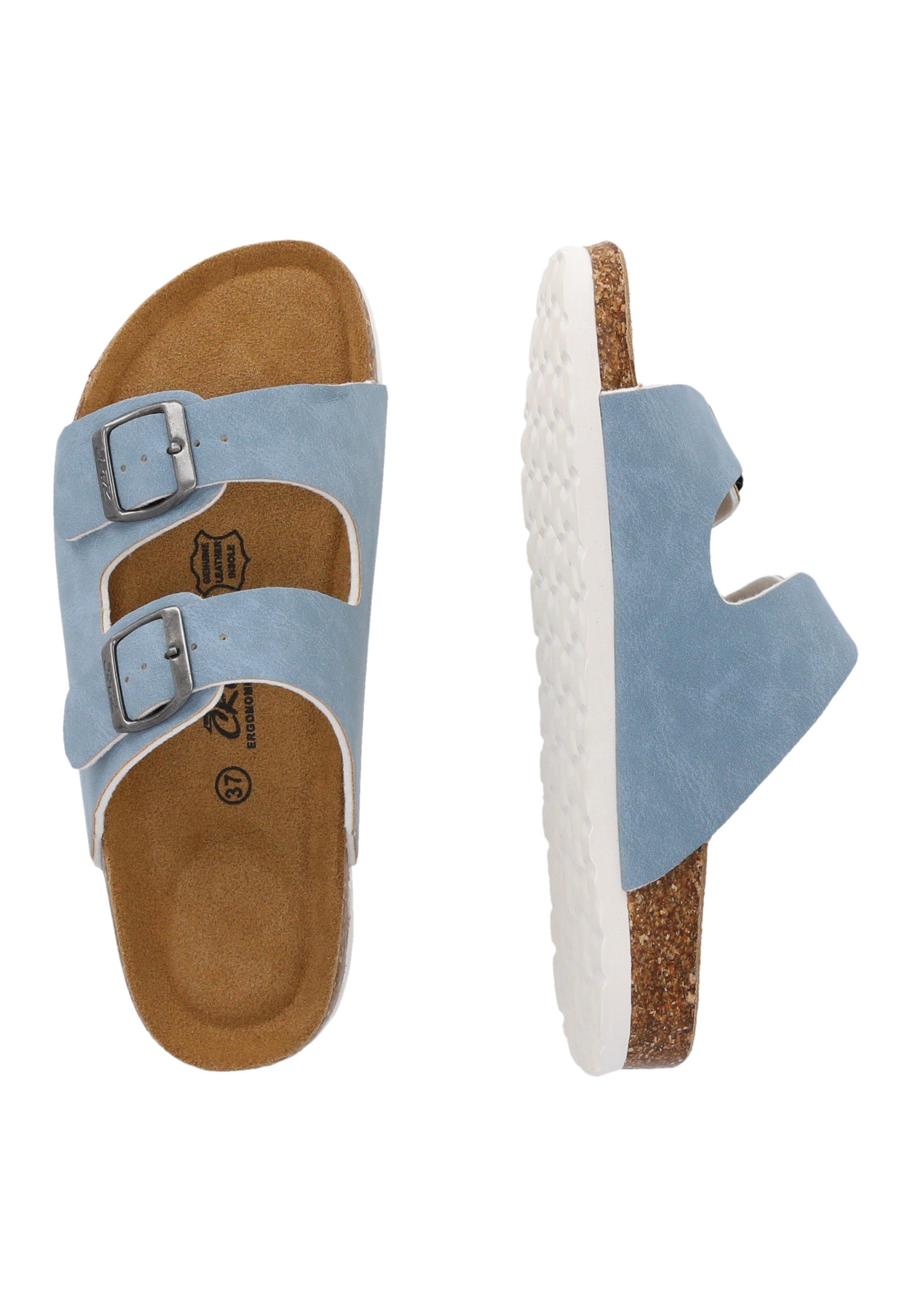 CRUZ Hardingburg Sandale Fußbett ergonomischem mit blau