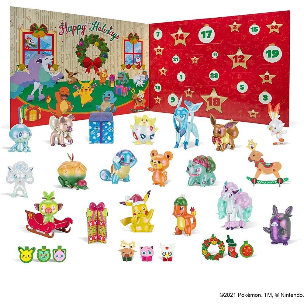 BOTI Adventskalender Pokémon Deluxe, mit 24 Spielzeug-Überraschungen, für Kinder ab 3 Jahren