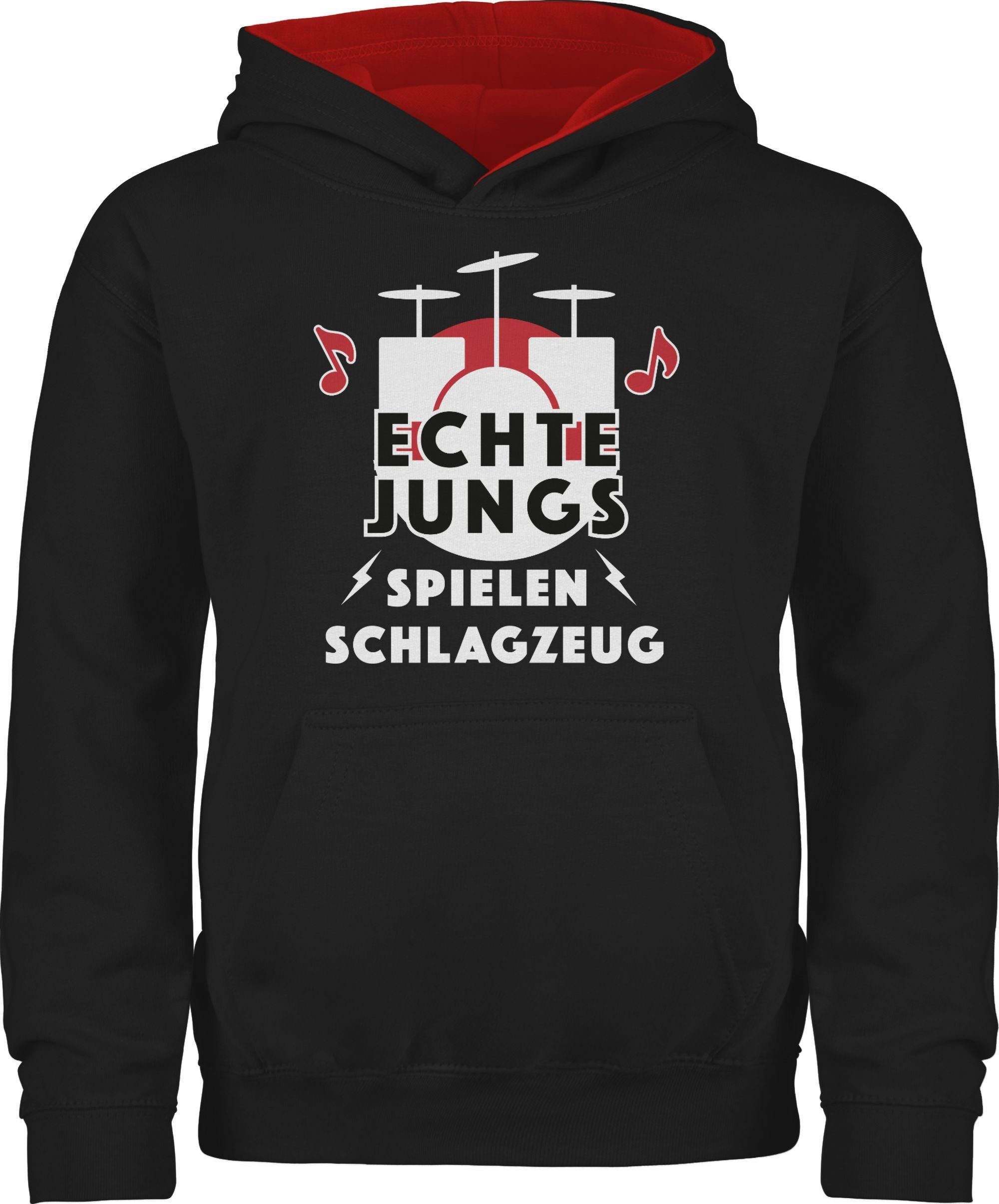Hoodie Echte Jungs spielen Schlagzeug