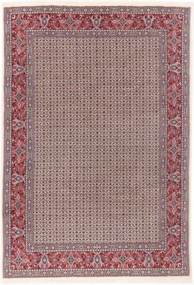 Orientteppich Moud 197x291 Handgeknüpfter Orientteppich / Perserteppich, Nain Trading, rechteckig, Höhe: 12 mm