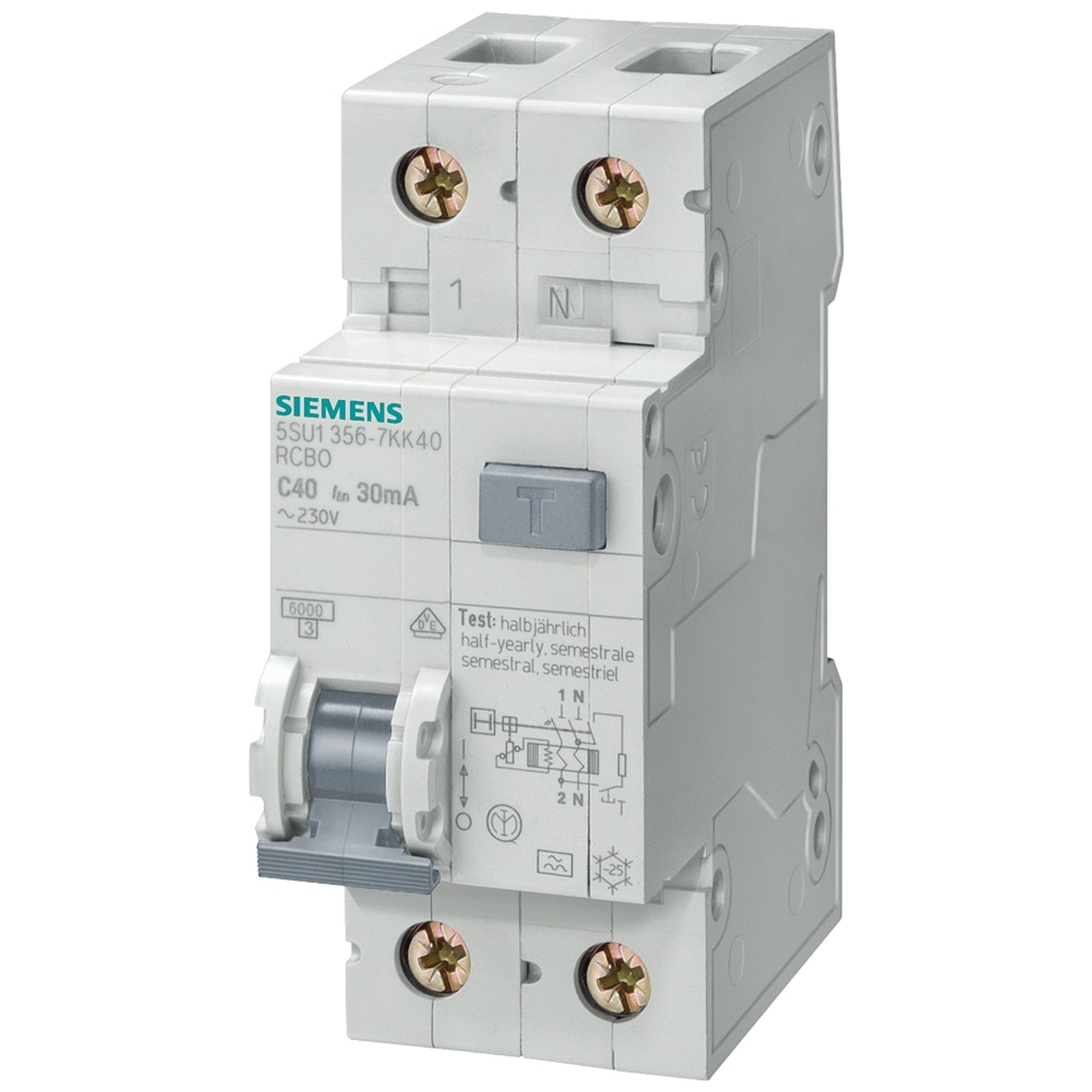 SIEMENS Schalter SIEMENS Fehlerstrom-/Leitungsschutzschalter 5SU1356-7KK16, 16 A